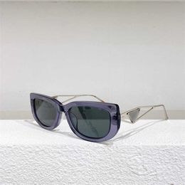 Fashion Pradd cool sunglasses designer 22 new P plate box ins net red same triangular spr14y