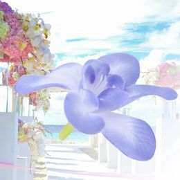 Decorative Flowers 10Pcs Artificial Orchid Fake Simulate Floral For Wedding Bridal Wreath Decoration