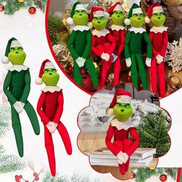 Christmas Decorations Red Green Doll For Elf Tree Decoration Home Pendant With Hat New Year Childrens Gifts Drop Delivery Garden Festi Dhfp3