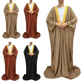 Ethnic Clothing Muslim Bachelor Islam Satin Men Kaftan Speech Pakistan Abaya Graduation Jubba Thobe Long Dubai Saudi Arabia Middle East