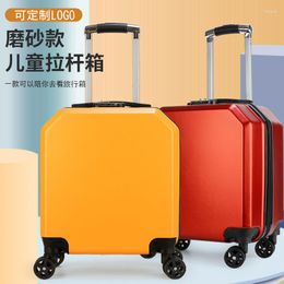 Suitcases 18 Inch Carry On Luggage With Wheels Cartoon Kids Designer Suitcase Portable Children Bag Makeup