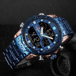 Other Watches NAVIFORCE 9138 S Luxury Brand Men Watch Fashion Sports Watches Men's Waterproof Quartz Man Stainless Army Military Wrist Watch 231124