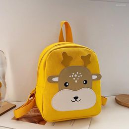 School Bags Children Cute Cartoon Animal Canvas Toddle Kids Baby's Bookbag Boys Girls Kindergarten Student Mini Small Backpack