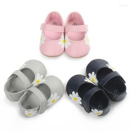 First Walkers Autumn Toddler Baby Girls Boys Casual Shoes Crib Leather Floral Slip On