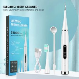 Toothbrush Dental Tartar Eliminator Sonic Tooth Cleaning Tools Electric Plaque Removal Scraper Tartaro Stain Remover Kit 231123
