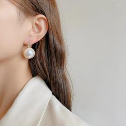 Dangle Earrings 2023 Simple And Elegant Pearl Pendant Drop For Woman Korean Fashion Jewelry Wedding Girl's Temperament