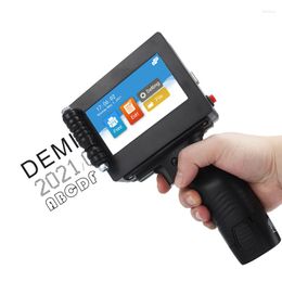 Inkjet Printer PortabHandheld Intelligent 4.3" Touch Screen Print Logo Expiry Date QR On Card Bag Box Wood Glass Plastic