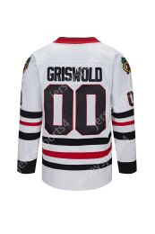 Ship From US Clark Griswold 00 National Lampoons Christmas Vacation Hockey Jersey Double Stitched Name Number High Quailty Fast Shipping