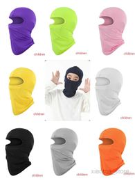 Cycling Caps Masks Children's head face mask windproof ski hiking cycling sport breathable hats helmet lining cap caps kid