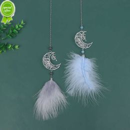 Car Hang Ornaments Stars And Moon Feather Pendants Car Rearview Mirror Pendant Birthday Gift Auto Styling Decor Auto Accessories