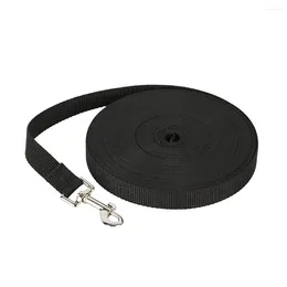 Dog Collars Black Training Leash Easy To Clean Stylish Adjustable Buckles Wide Application Lead