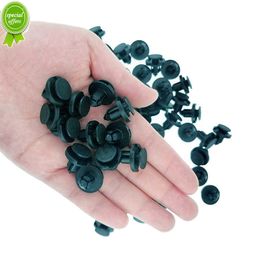 50pcs 8mm Diameter 8mm Black Plastic Auto Fasteners Rivets Clips Vehicle Car Bumper Door Panel Fender Liner Clips Retainer