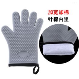 Dinnerware Sets Scald-proof Gloves Heat-proof Thickened Heat-resistant Baking Oven Silicone Household Microwave Kitchen