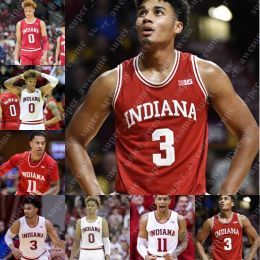 Maglia da basket Indiana Hoosiers Trayce Jackson-Davis Malik Reneau 22 Geronimo Miller Kopp Jalen Hood-schifino Tamar Bates Kaleb Banks Isi