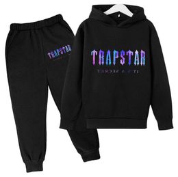 Kids TRAPSTAR Designer Tracksuits Baby Clothes Set Toddler Sweater Hooded Kid 2 Pieces Sets Boys Girls youth Children hoodies Sweatshirt Sweat 56ess