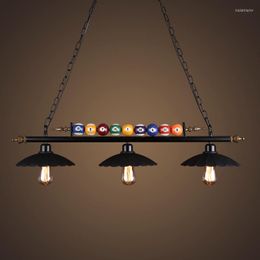 Pendant Lamps American Loft Decorative Billiards Chandelier Restaurant Cafe Pub Club Clothing Shop Vintage Lamp