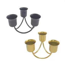 Candle Holders Pillar Holder Decorative 3 Arms Candlestick For Event Anniversary Party Ornament