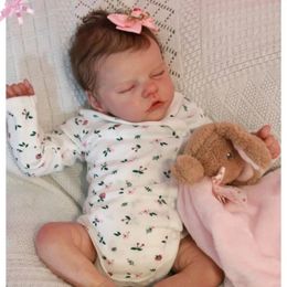 Dolls 17inch Reborn Baby Doll Kits Twin AB Lifelike Vinyl Silicone Unpainted Unfinished Blank Parts LOL Christmas Gift For Kids 231124