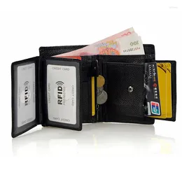 Wallets Men Short Wallet Male Genuine Leather Pocket For Coin Men's Real Cowhide Purse With