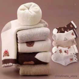 Kids Socks 5Pcs/Lot Kids Socks for Boy Girl Cotton Keep Warm Winter Fashion Child Socks Baby Sock R231125