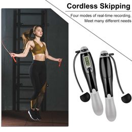 Jump Ropes LED Digital Smart Counting Jump Rope Cordless for Gym Sports Fitness Training P230425