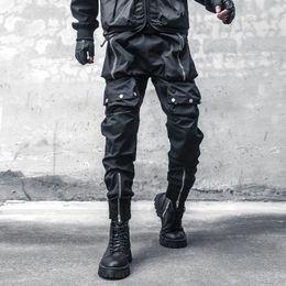 Men's Tracksuits Dark Spring Baggy Multi-pocket Cargo Pants Trend Handsome Techwear Women Design Zipper