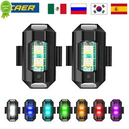 Universal LED Anti-collision Warning Light Mini Signal Light Drone with Strobe Light 7 Colors Turn Signal Indicator Motorcycle