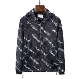 2023 Fashion brand Letter printing printing Jackets Autumn Men's Outerwear Designer Coats Casual Jacket Zipper hoodie windbreaker Sweatshirts Coat M-3XL