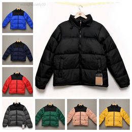 Designer Puffer 2023 Down Northes Hooded Thick Women Couples Parka Winters Stand Collar Contrast Matching Outfits