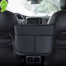 Leather Car Handbag Holders Car Organisers and Storage Front Seats Gap Car Seats Gap Filler Organiser Storage Bag for Car Seats