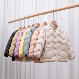 Down Coat Children Light Jackets 2023 Winter Kids Clothes Single Breasted Outerwear For Boys And Girls White Duck Fill