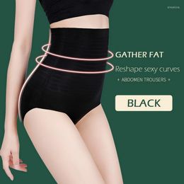 Women's Shapers High Waist Underwear Women Ice Silk Seamless Panties 2023 Body Shapewear Elastic Breathable Soft Ladies Briefs