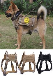 Tactical Pet Dog Harness K9 Working Dog Collar Vest With Handle Dog Leash Lead Training For Medium Large Dogs German Shepherd CX209488871