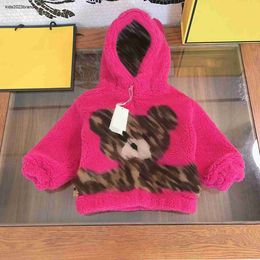 New toddler jacket kids designer clothes girl boy Outerwear Size 100-160 Letter skin bear print hooded baby coat Nov25