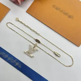 Luxusmarke Halskette Anhänger Designer Modeschmuck Cjeweler Buchstabe plattiert Gold Silber Kette für Männer Frau trendige Tiktok Halsketten Schmuck VN