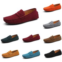 men casual shoes Espadrilles triple black navy brown wine red green Sky Blue Burgundy mens sneakers outdoor jogging walking sixteen four