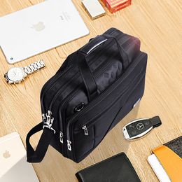 Duffel Bags Laptop Oxford Cloth Briefcase Male Commerc Section Men Hand Canvas Large Capacity Computer Notebook GYM 230424