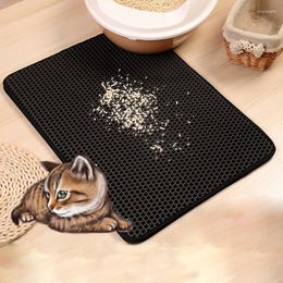 Cat Beds Waterproof Pet Litter Mat EVA Double Layer Pads Folding Non-slip Portable Supplies Accessories