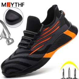 Boots Fashion Safety Shoes Man Work Sneakers Steel Toe Antipuncture Indestructible Mens Industrial 50 231124