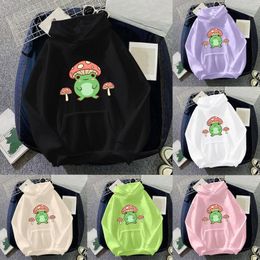 Women's Hoodies Womens Cute Frog Sweatshirt Sweatshirts For Teen Girls Aesthetic Women Long Sleeve Tunic Tops Leggings
