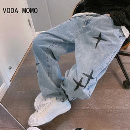 Men's Pants Wide Leg Cargo Pants 2022 Streetwear Baggy men Jeans Spring Autumn Men Korean Fashion Loose Straight Male Brand Clothing Black zln231125