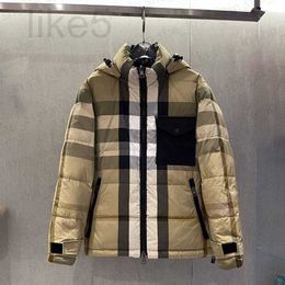 Men's Down & Parkas designer 23FW Mens Puffer Jackets Woman Fashion Coat Designer Winter Hooded Coats Classic Striped Puff Jacket Outerwear High Quality S-L RMBG