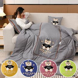 Blankets 2 In 1 Portable Cushion Travel Pillow Blanket Quilt Foldable Sofa Bedding Home Decoration Air Conditioning 231124