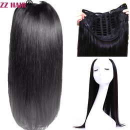 16"-30" Machine Made Remy U Part hair Clips In Human Hair Extensions Whole Head Natural Straight 150% Density