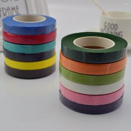 Decorative Flowers 25Meter Paper Garland Tape Artificial Flower Fixed Supplies For Wedding Decoration DIY Wreath Flores Glue