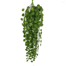 Decorative Flowers Artificial Basket Wall Hanging Leaves Garland Plant Vine Garden Home Decoration Flower Girl Signs For Wedding
