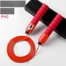 Jump Ropes Professional Jump Rope with Electronic Counter Adult Kids Skipping Body building Fitness Exercise Endurance School Training P230425