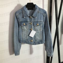 Women Designer Jackets Clothing Fashion Style Denim Coats Long Sleeve Outerwear Cool Girls Motorcycle Jacket