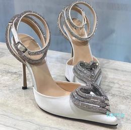 rhinestone Evening shoes stiletto Heels sandals women heeled Luxury Designers ankle strap Dress shoe