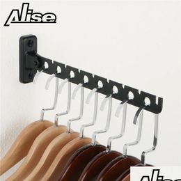 Towel Racks 8Hole Clothes Rack Hangers 304 Stainless Steel Wall Mounted Hanger Indoor Space Saving Drop Delivery Home Garden Bath Bath Dhxuk